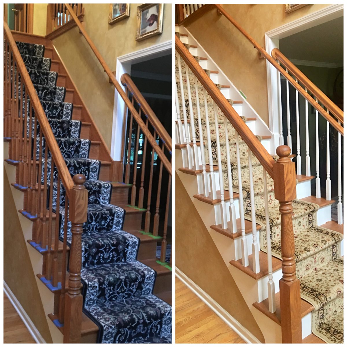 Refinished a staircase – all for under $155